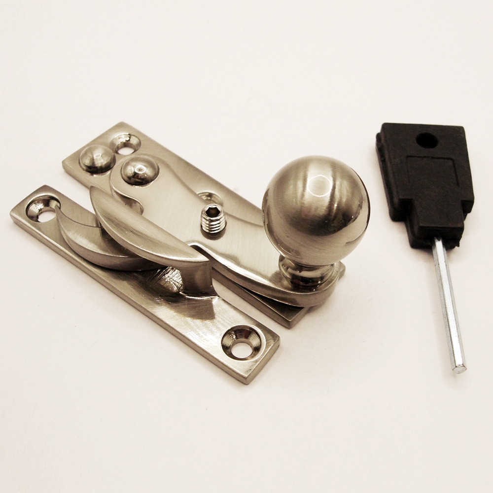 TWC009L/SNP • Locking • Satin Nickel • Forged Heavy Claw Sash Fastener